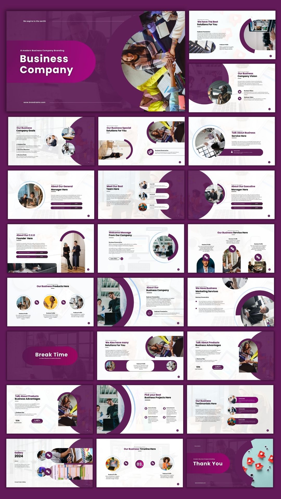 Canva Business et Company profile template