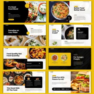 foodies presentation and branding template