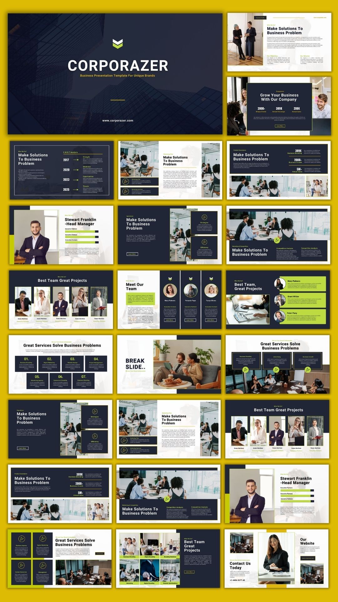 Corporate profile and presentation template