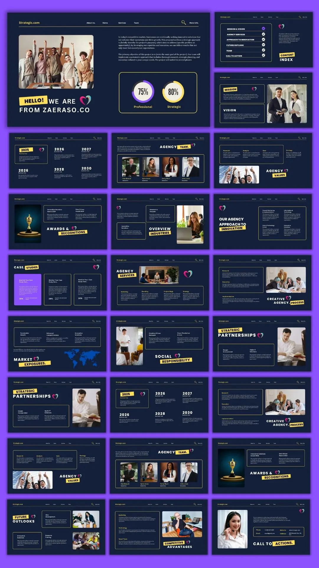 Strategic Canva Presentation template