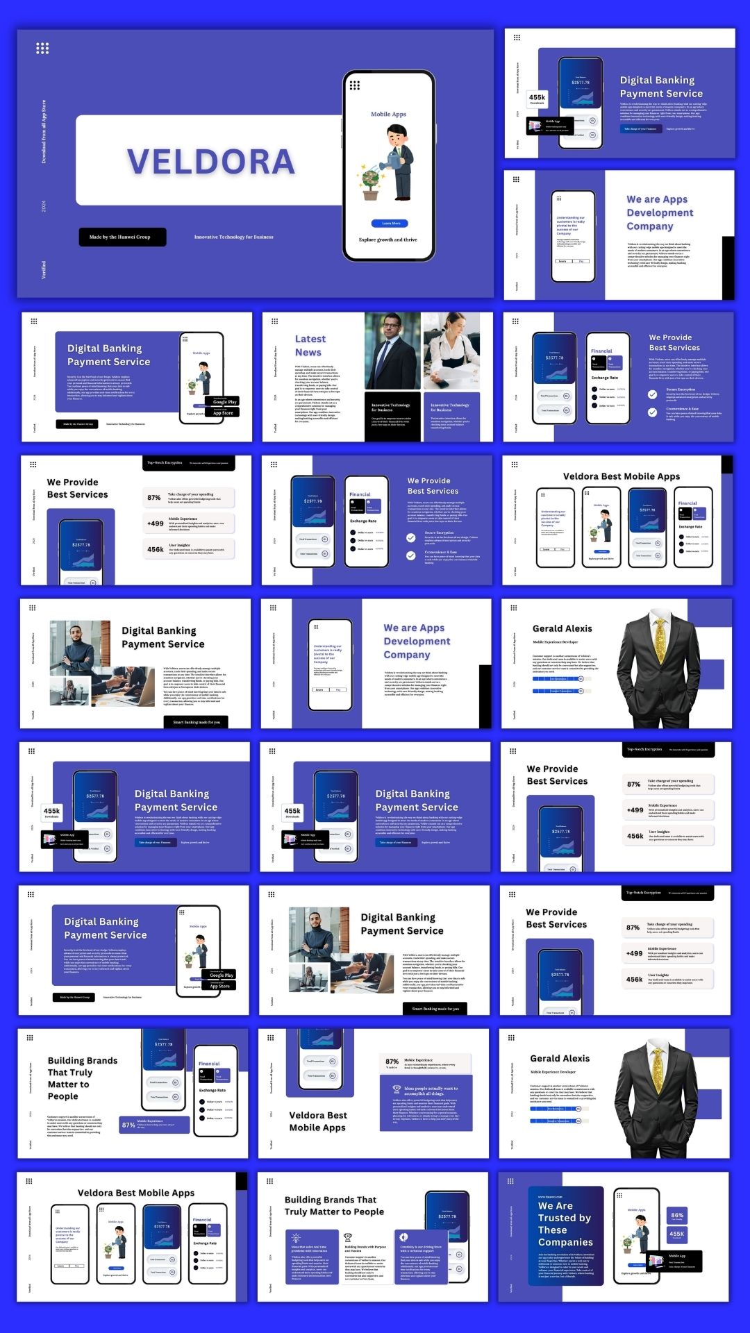 Mobile App digital marketing template