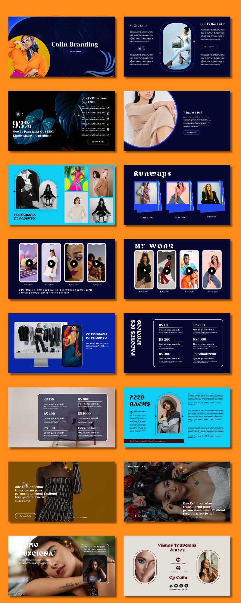 High quality fashion brand digital marketing template