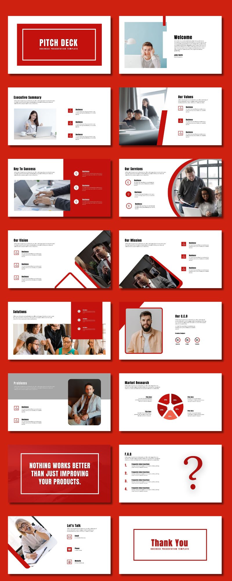 Business pitch presentation for maximum impact