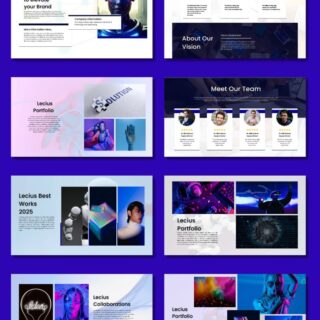 Quick-edit Canva business presentation template