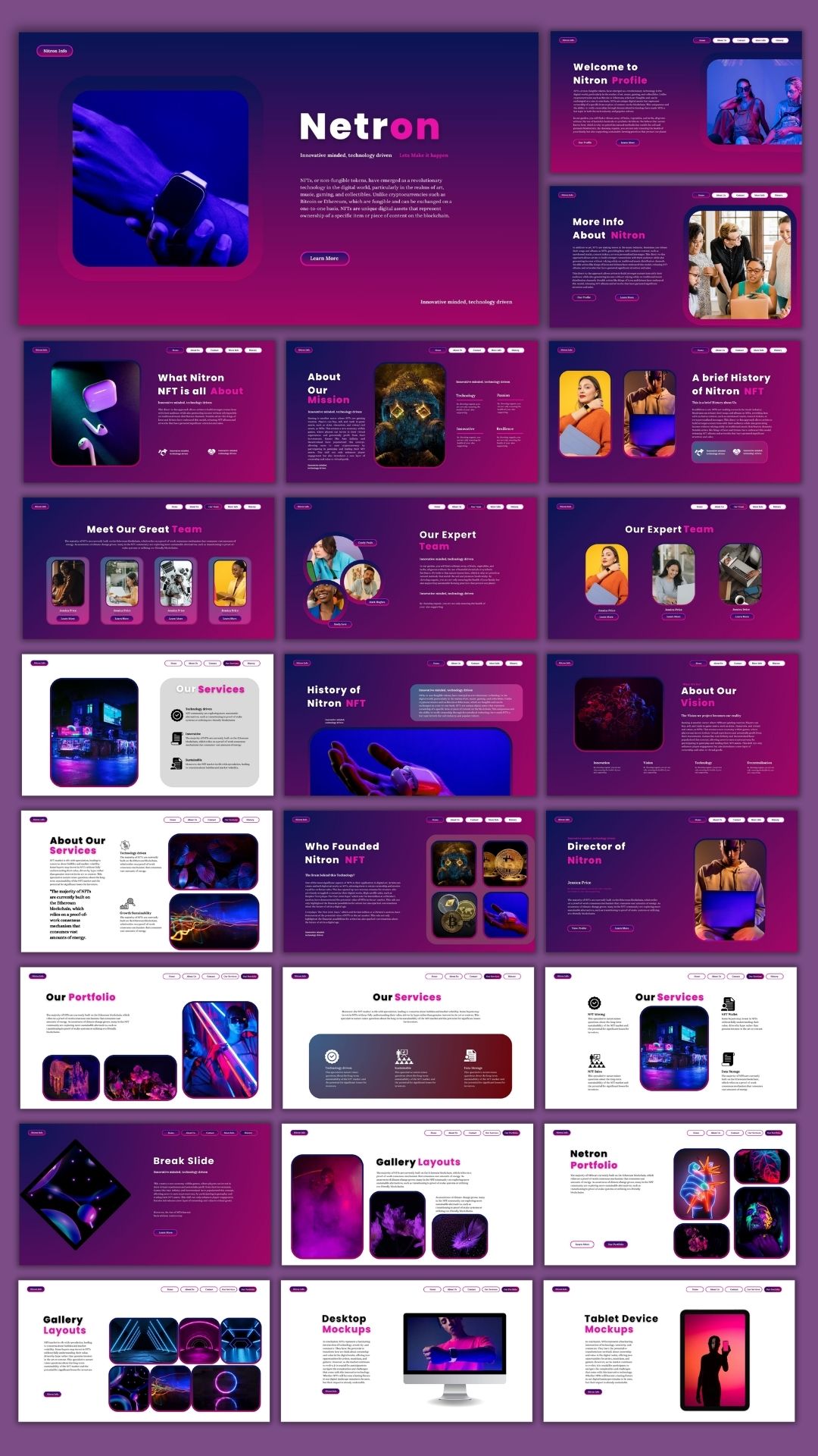 Custom Presentation template for any industry