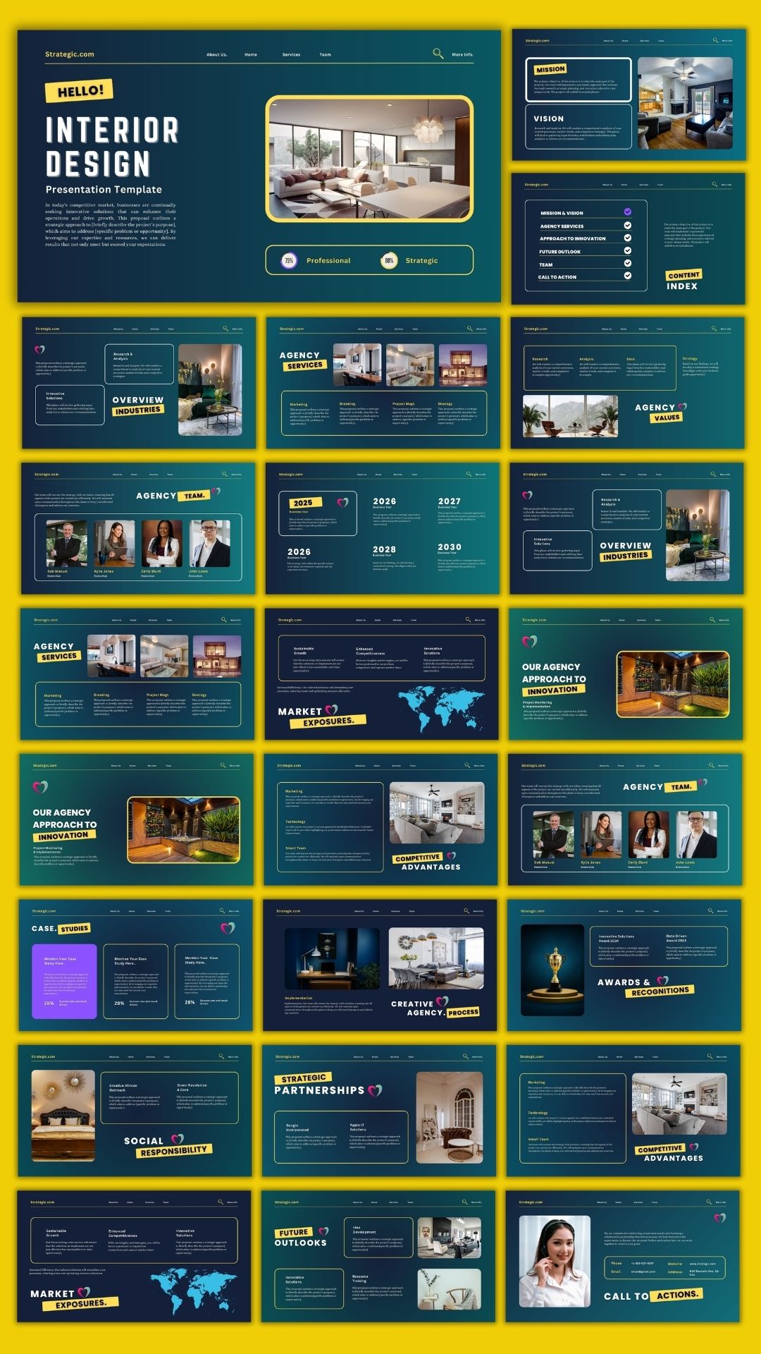 Interior Design Branding template