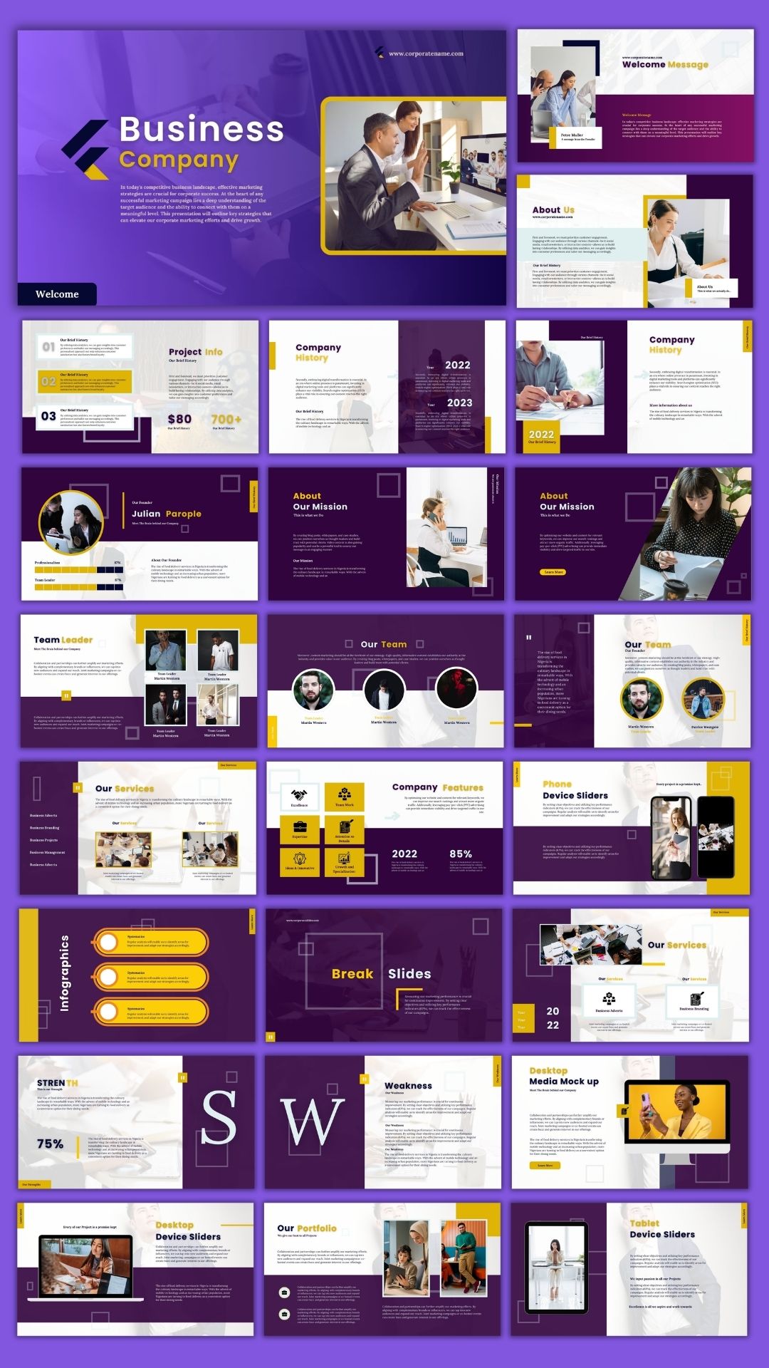 Comprehensive Business Branding template